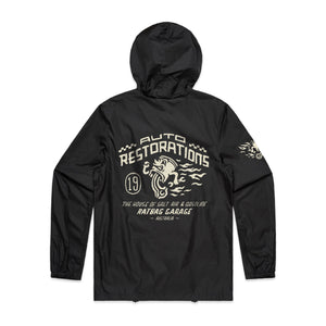 Auto Restorations Black Mens Zip Jacket