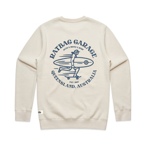 Beach Rat Ecru Mens Sweater