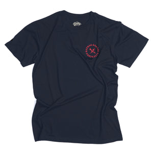 Garage Emblem Mens Midnight Blue Vintage Cotton Graphic T-Shirt