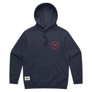 Garage Emblem Midnight Blue Mens Heavy Hoodie