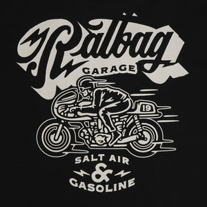 Ratbag Cafe Racer Mens Black Vintage Cotton Graphic T-Shirt