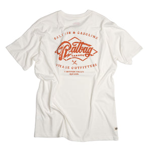 Ratbag Garage Rep Mens Organic Natural Vintage Cotton Graphic T-Shirt