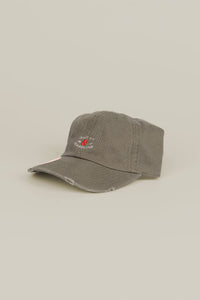 Salt Air & Gasoline Khaki Destroyed Vintage Retro Dad Hat
