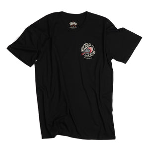 Speed Snake Mens Black Vintage Cotton Graphic T-Shirt